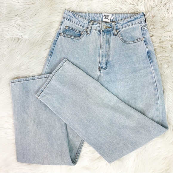 PRINCESS POLLY HIGH RISE STRAIGHT LEG DISTRESSED JEANS WOMENS SZ 2 - Picture 6 of 6